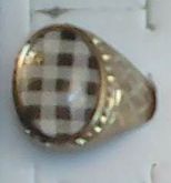 Anel dourado Xadrez
